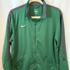 Nike Jacket Men's Size Medium Green Full-Zip Athletic Training EPIC Dri-FIT